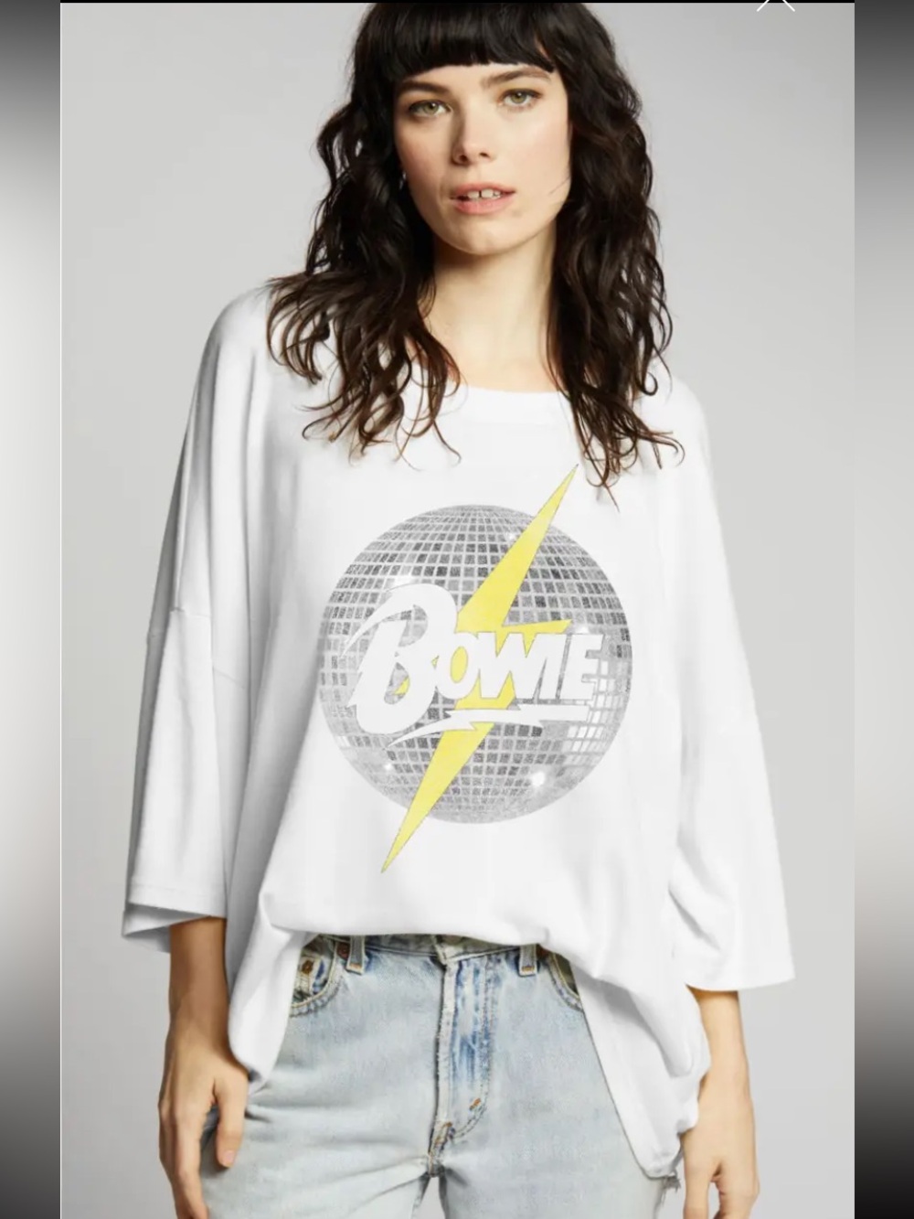 Oversized David Bowie One Size Tee x RECYCLED KARMA